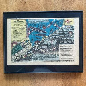 Comic Ad Framed Picture